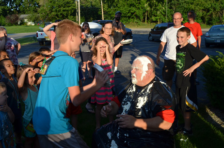 Paul Getting Hit with Pie