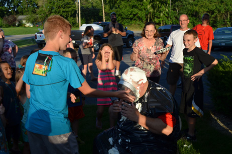 Paul Getting Hit with Pie