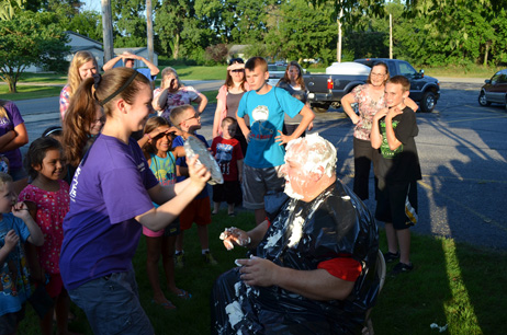 Paul Getting Hit with Pie