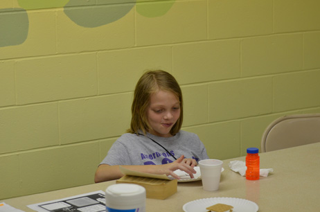 Girl Eating Smores