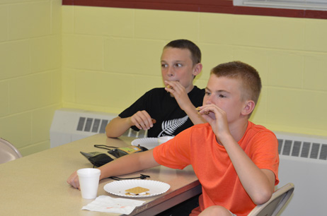 Boys Eating Smores