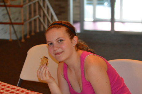 Mariah Eating Smore