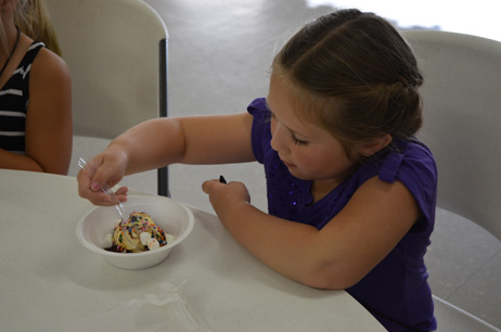 Girl Eating Ice Cream