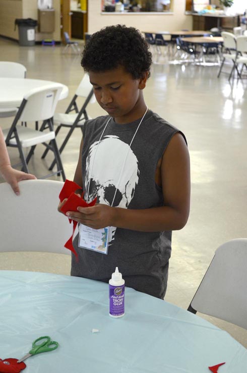 Boy Making Crab