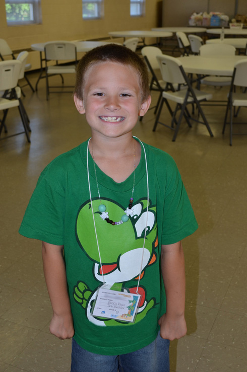 Boy Wearing Necklace