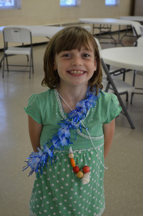 Girl Wearing Necklace