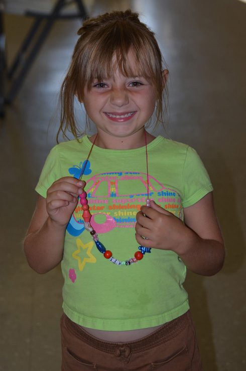 Girl Wearing Necklace
