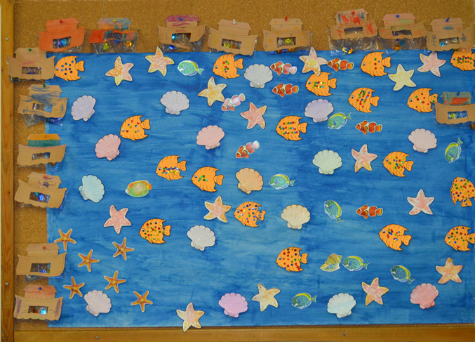 Preschool Crafts Bulletin Board