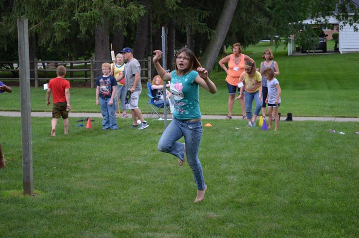 Girl Running to Find Shell Clues