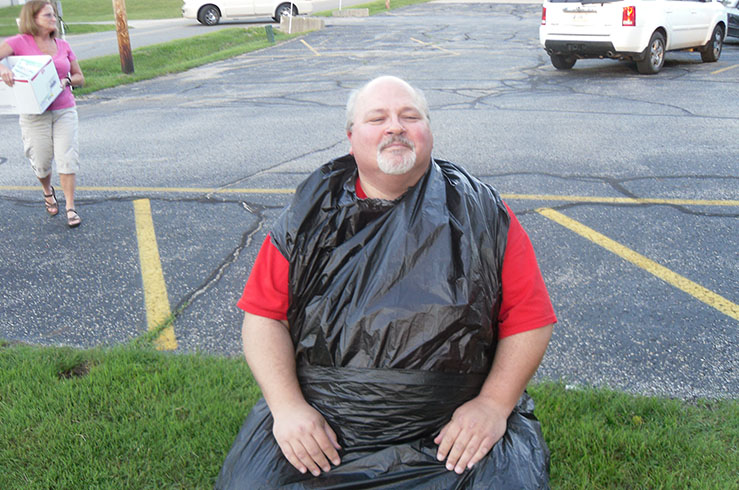 Paul Ready for His Pie