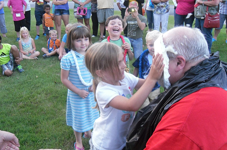 Paul Getting Hit with Pie