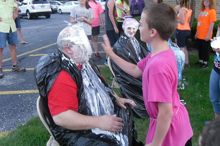 Paul Getting Hit with Pie