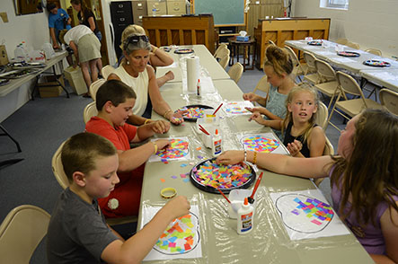 Children Working on Crafts