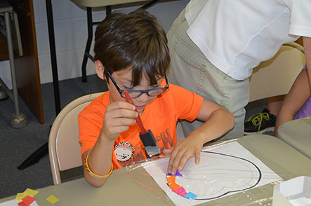 Children Working on Crafts