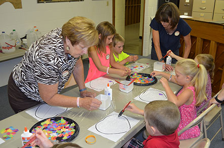 Children Working on Crafts