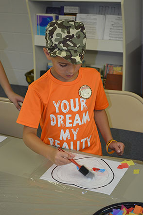 Children Working on Crafts