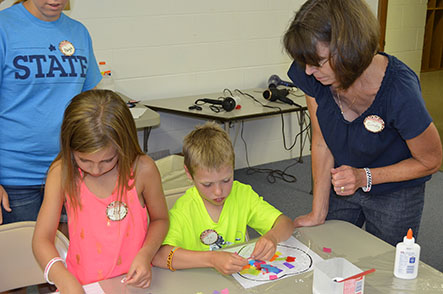 Children Working on Crafts