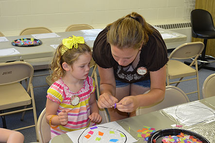 Children Working on Crafts