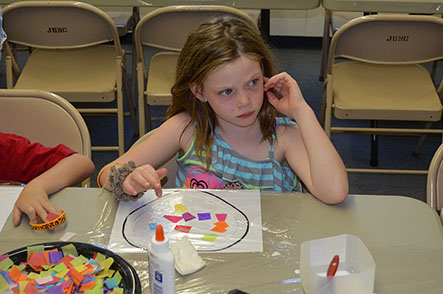 Children Working on Crafts