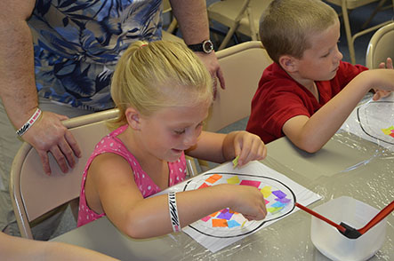 Children Working on Crafts