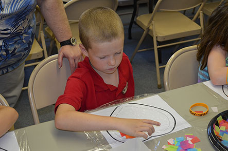 Children Working on Crafts