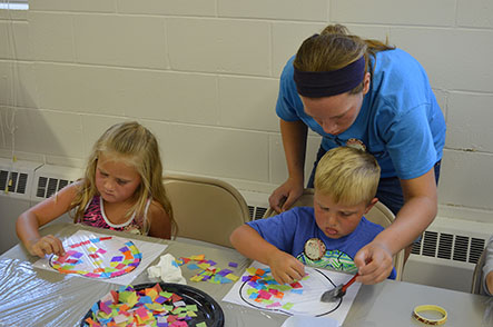 Children Working on Crafts