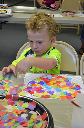 Children Working on Crafts