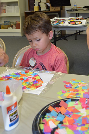 Children Working on Crafts