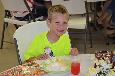 Children Eating with Family