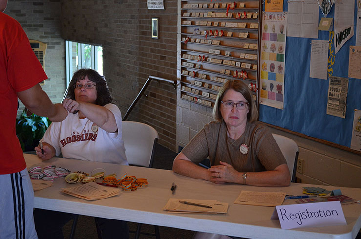 Jill & Andrea Register the Children