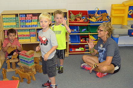 Children Playing in Classroom