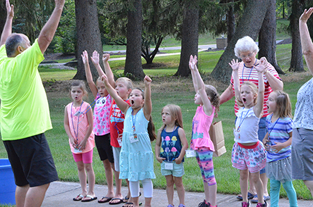 Children Cheering