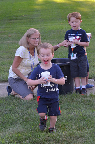 Child Running with Glass of Water