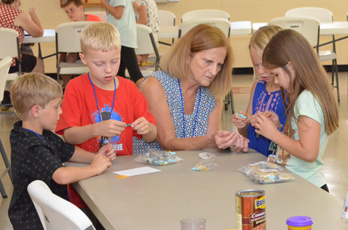 Children Working on Craft