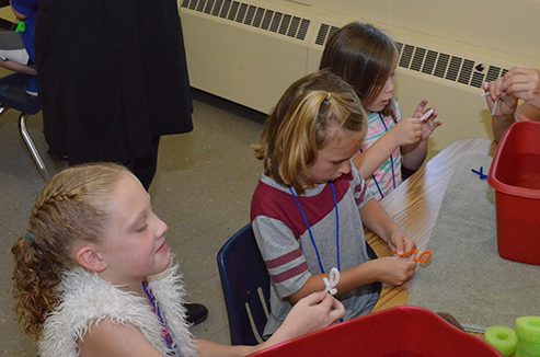 Children Working on Crafts