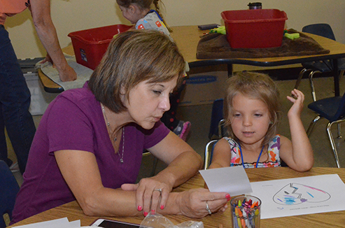 Child Working on Craft