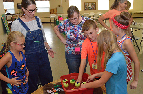 Children Working on Crafts