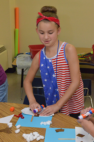 Child Working on Craft