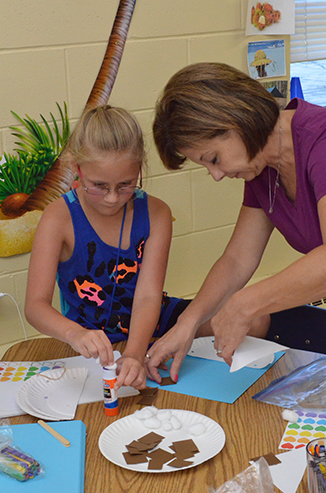 Child Working on Craft