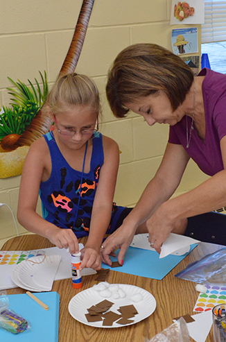 Child Working on Craft