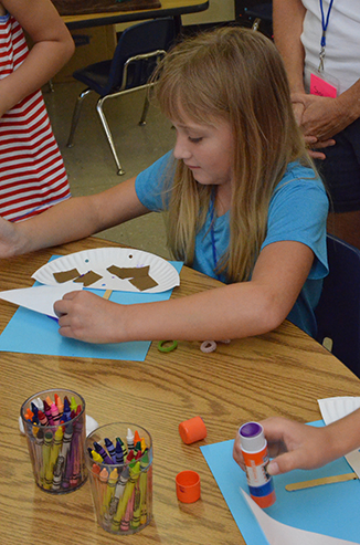 Child Working on Craft