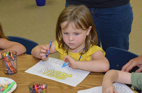 Child Working on Craft