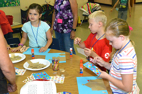 Children Working on Crafts