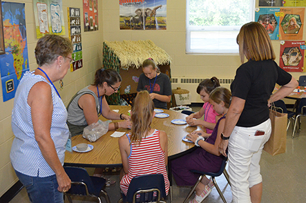 Children Working with Clay