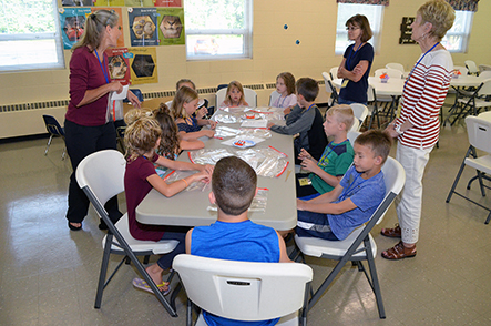 Children Working on Craft