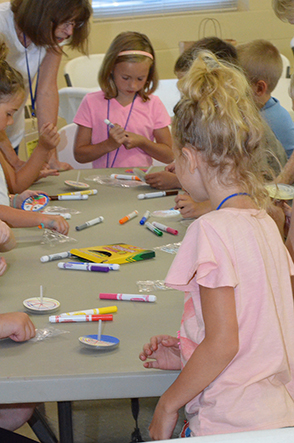 Children Working on Craft