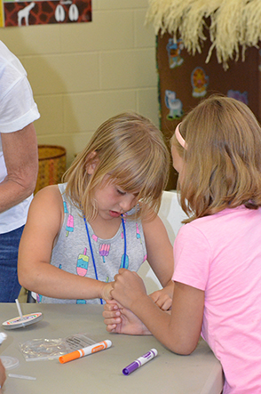 Children Working on Craft