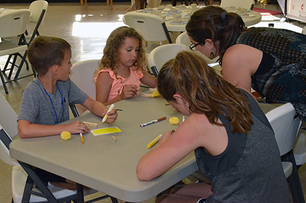 Children Working on Craft