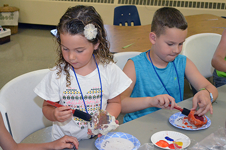 Children Working on Craft