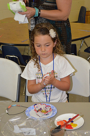 Child Working on Craft